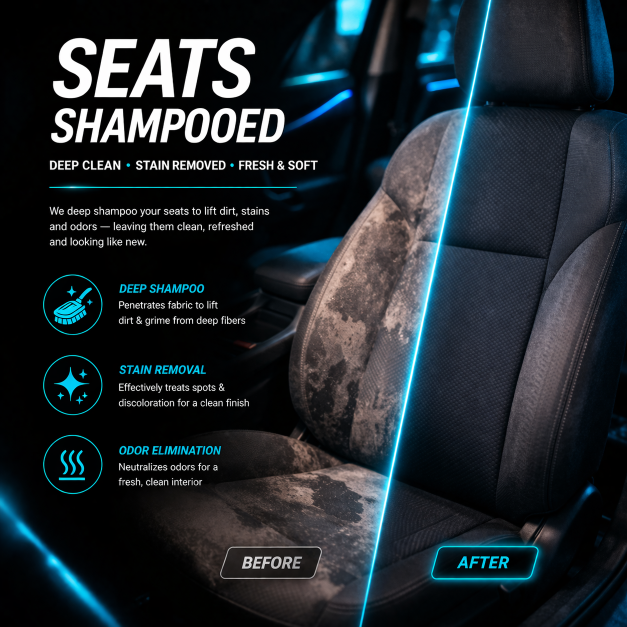 Seats Shampooed Main image